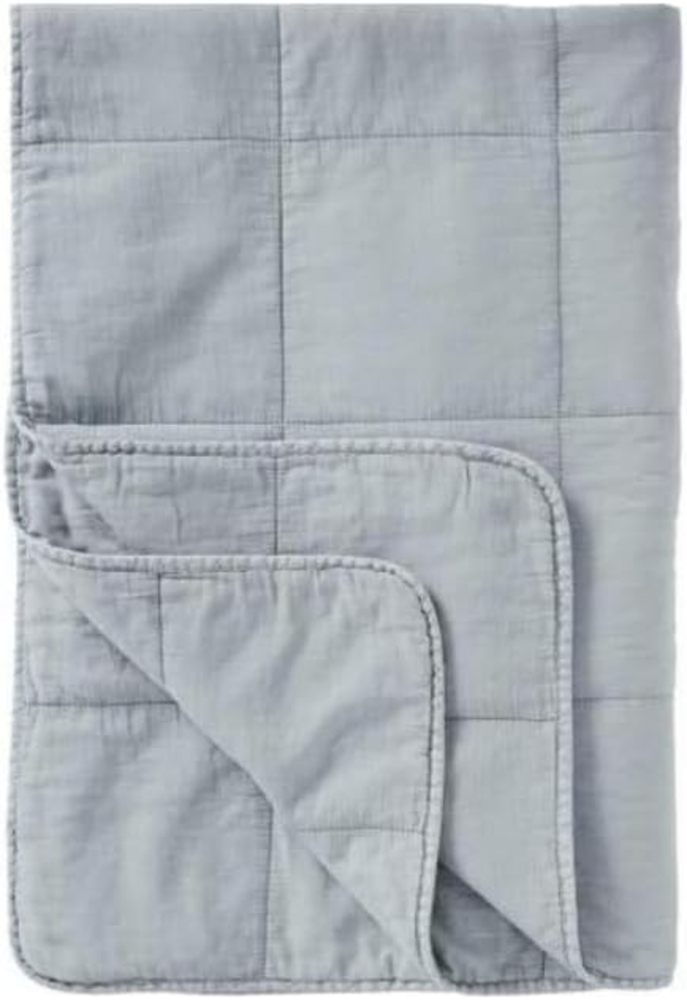 Ib Laursen - Decke Quilt Tagesdecke 180x130cm Vintage Blau Cornflower 6208-09 Bild 1
