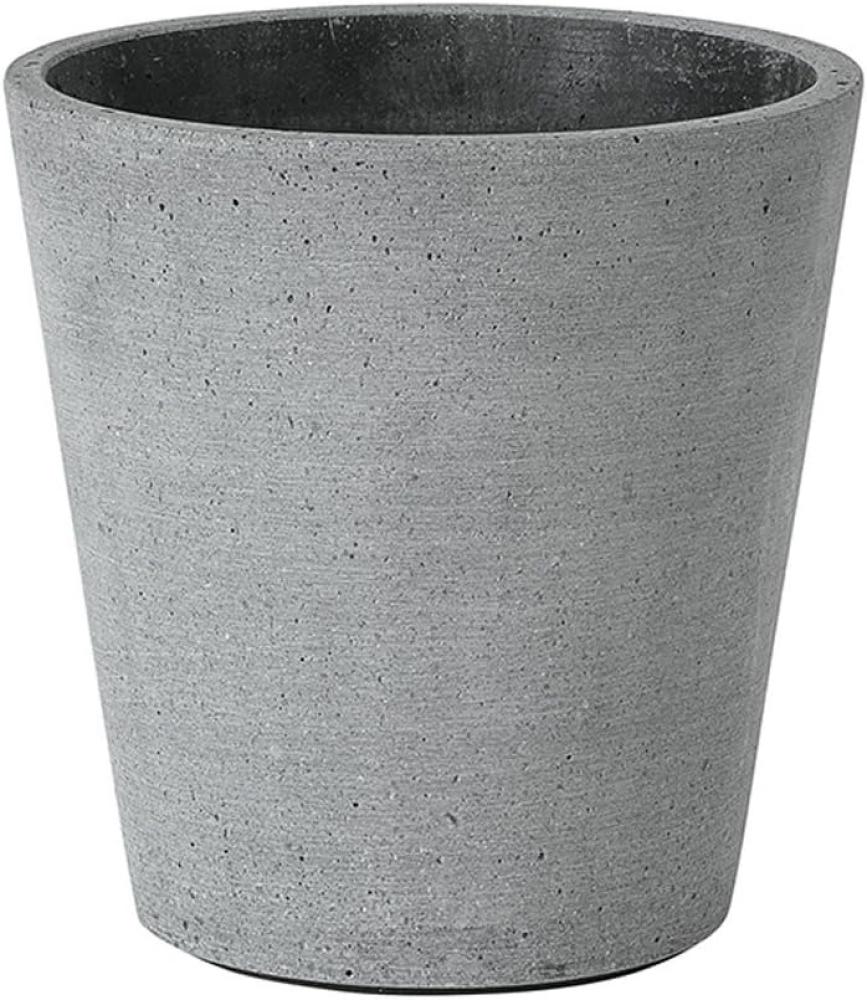 blomus COLUNA Pflanzgefäß, Dunkelgrau, Polystone, H 14. 5 cm, Ø 14 cm, 65729 Bild 1