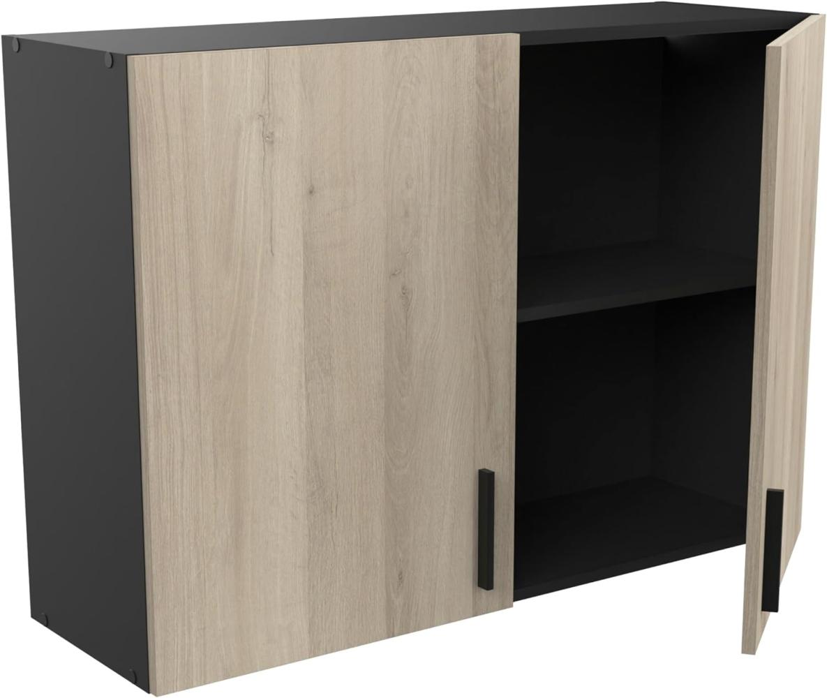 Hängeschrank >Origan< in Kronberg/schwarz - 60x70x30cm (BxHxT) Bild 1