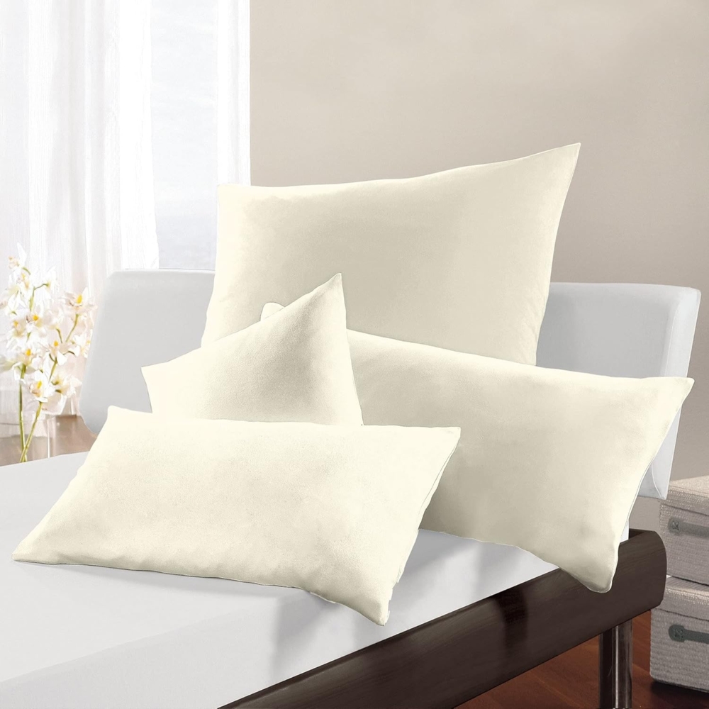 Formesse Bella Donna Jersey Kissenbezug|ca. 40x80 cm| wollweiss Bild 1