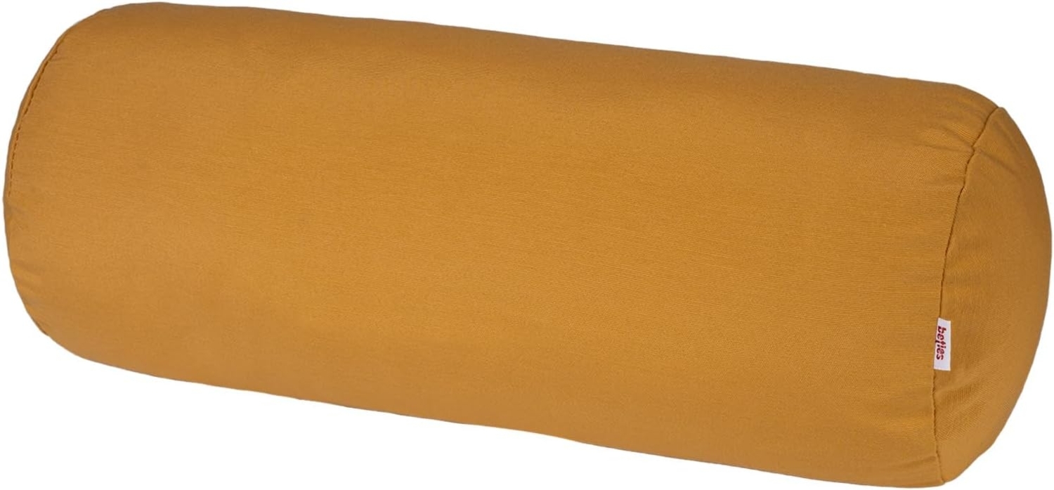 Nackenrollen Hülle ca. 15x40 cm safran-gelb beties "Wunschton" Bild 1