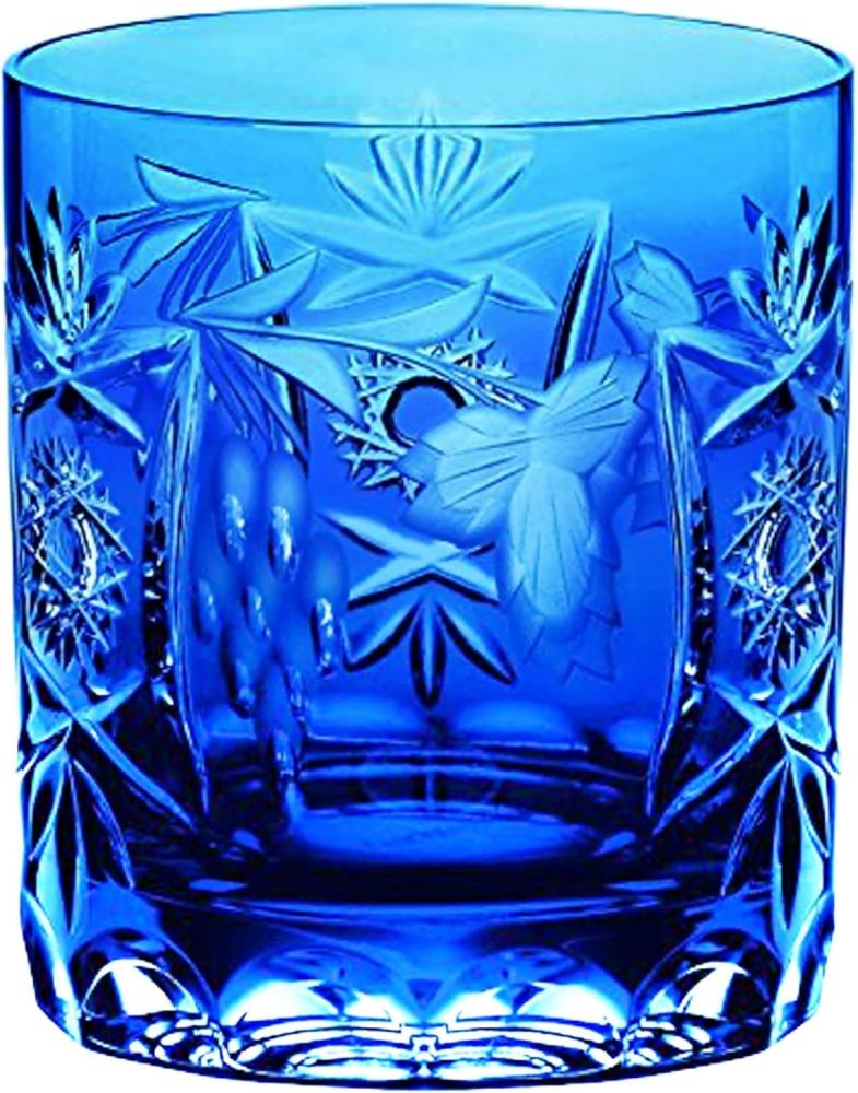 Nachtmann hochwertiges Whiskeyglas Pur Traube, Kobaltblau, Glas, Kristallglas, 9 cm, 35894 Bild 1