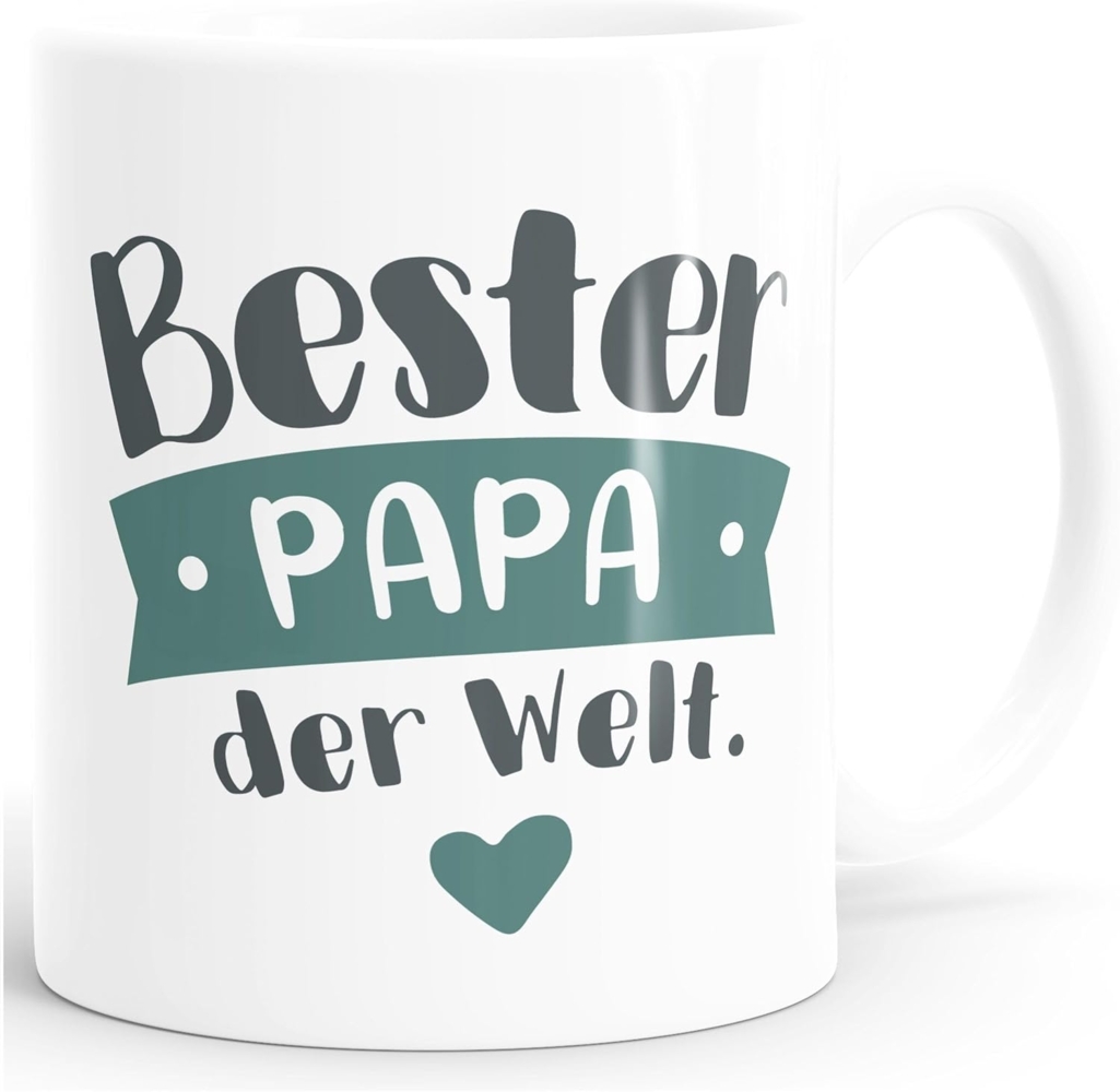 MoonWorks Tasse Kaffee-Tasse Beste/r Mama/Papa der Welt Geschenk Mütter Väter Geburtstag Weihnachten Danke sagen Moonworks®, Keramik Bild 1
