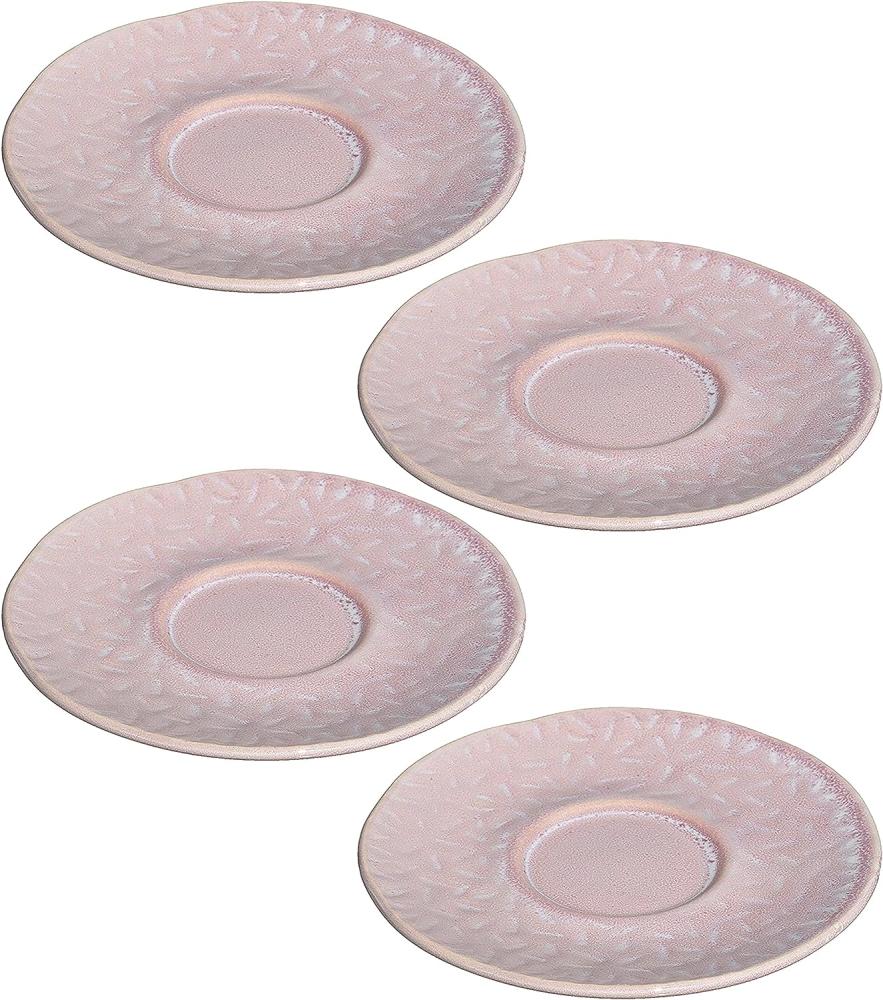 Leonardo MATERA Espressountertasse 11 cm rosa 4er Set - A Bild 1