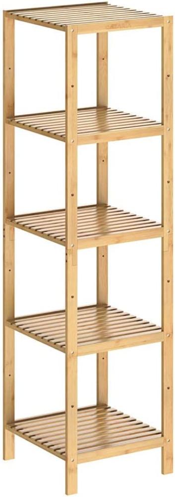 Casaria Standregal Bad Badregal Holz Bambus 5 Etagen Bild 1