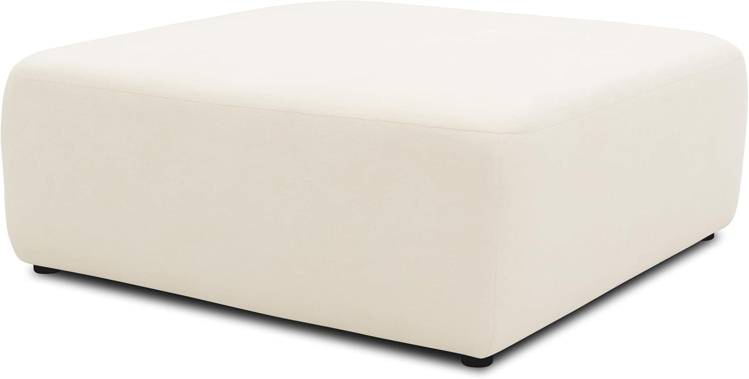 DOMO Collection Hocker Adrian, Modulsofa, Sofa Modul, Couch, Einzelteil, kombinierbar 85 x 85 cm in creme Bild 1