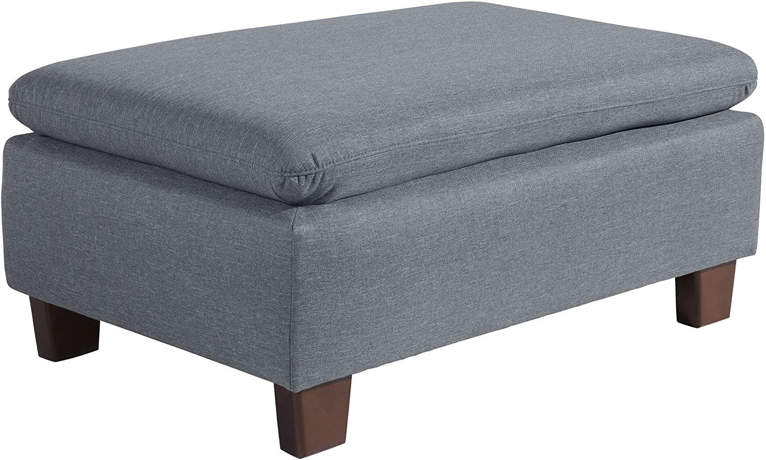 Hocker Katti Bezug Flachgewebe Buche nussbaum dunkel / denim 22927 Bild 1