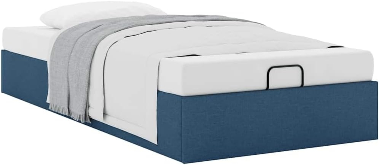 Ottoman-Bett ohne Matratze Blau 90x200 cm Stoff 3310853 Bild 1