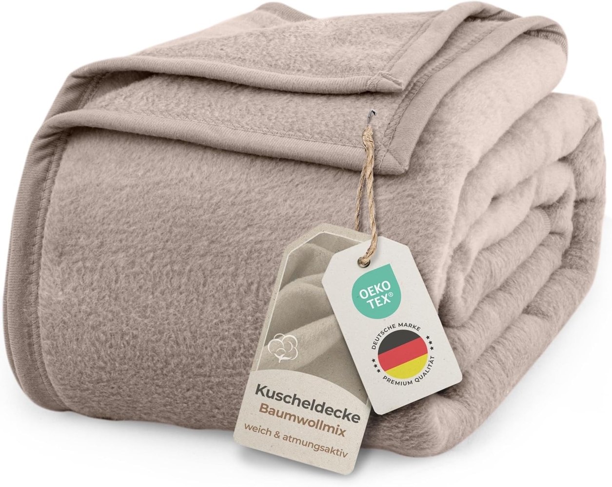 Wohndecke Kuscheldecke weich & flauschig – warme Baumwolldecke Überwurf Sofa, Laynenburg, Decke als Sofa-decke, Couchdecke, Wolldecke aus Baumwollmix Bild 1