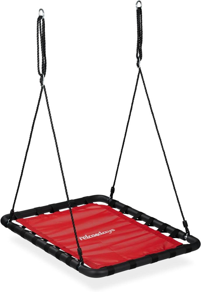 Eckige Nestschaukel in Rot Bild 1