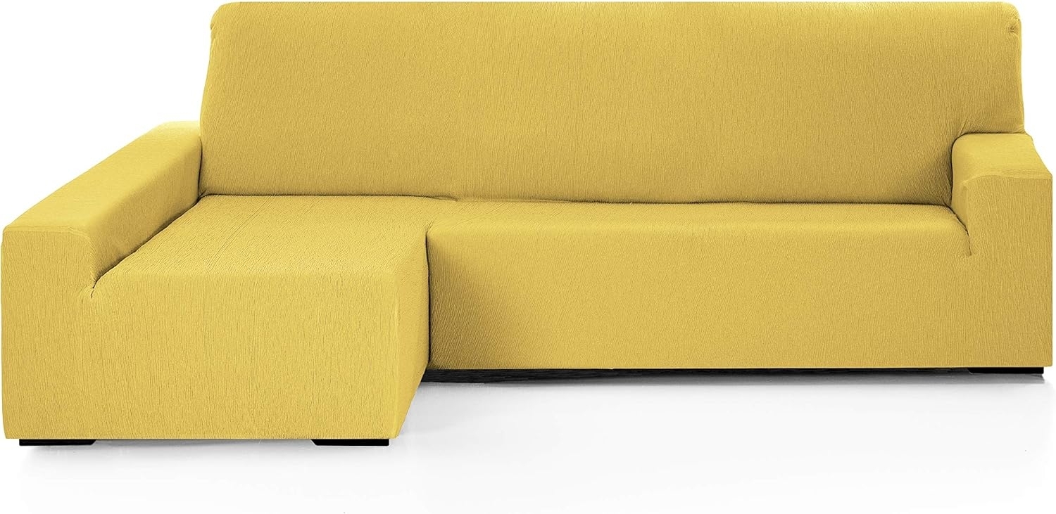 Martina Home - EMILIA - Elastischer Bezug für Loungesessel - Langer linker Arm (Vorderansicht) - Gold Bild 1