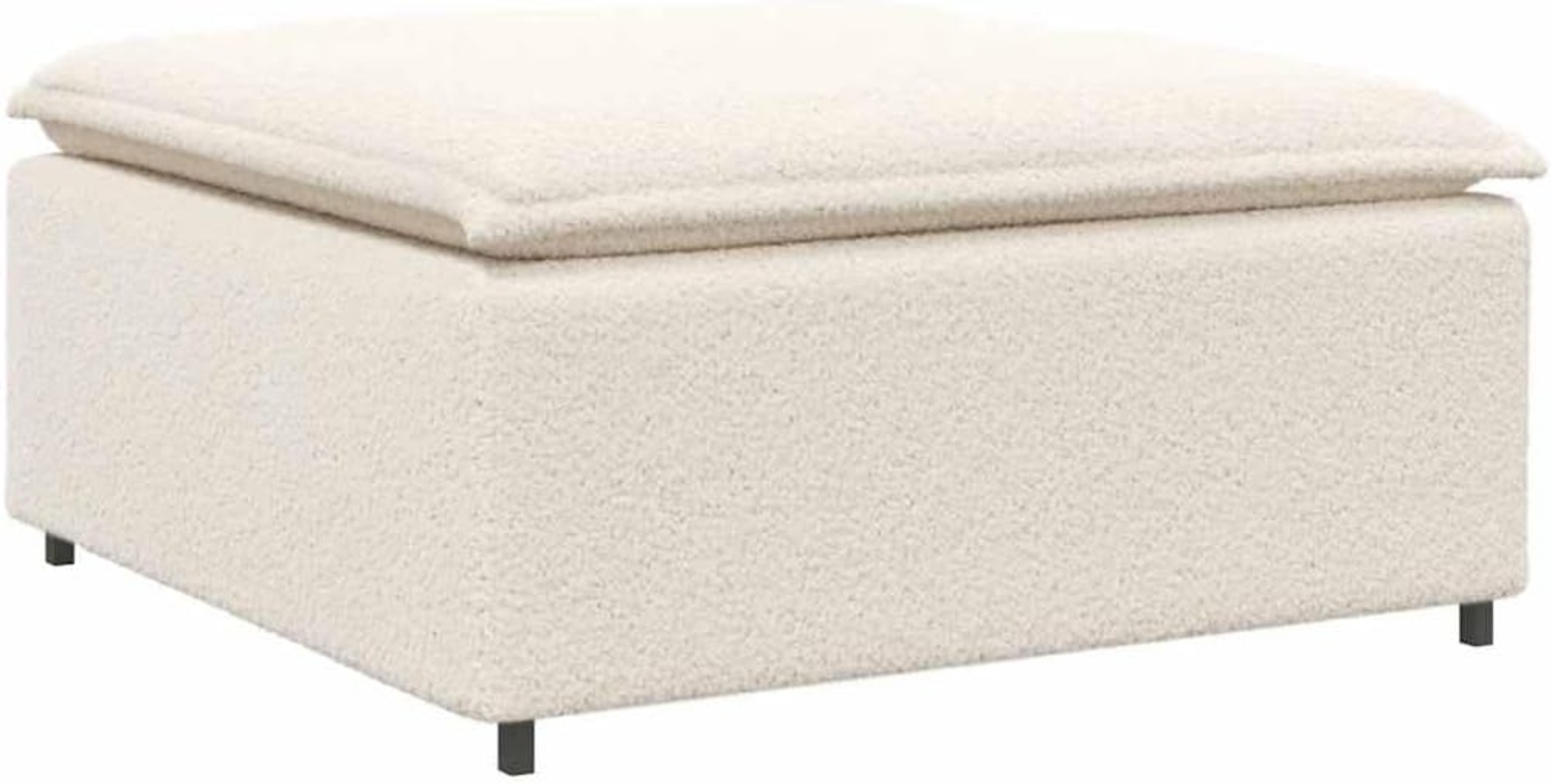 vidaXL Modulares Sofa Fußhocker-Modul Creme 100x100x48 cm 4104505 Bild 1