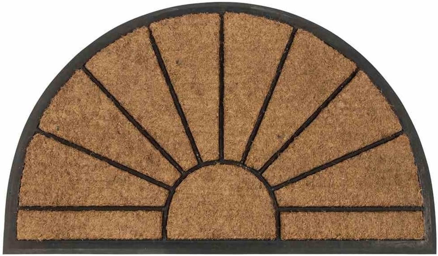 SIENA HOME Gummifußmatte Sonne halbrund 45x75 cm mit Kokosfaser Bild 1