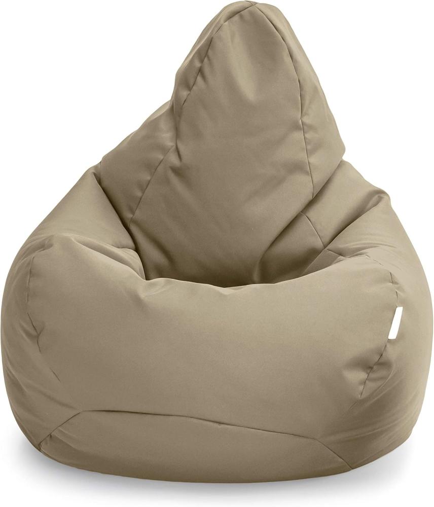 Loft 25 Sitzsack-Spielerstuhl | Sitz Sitzsack für den Innenbereich des Wohnzimmers im Freien | Wasserbeständig | Ergonomisches Design zur Körperunterstützung | Langlebig und Bequem (Stein, Sitzsack) Bild 1