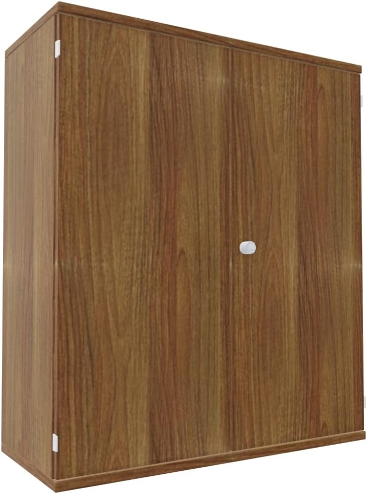 Flügeltürenschrank, 100x42x115cm, Nussbaum Bild 1