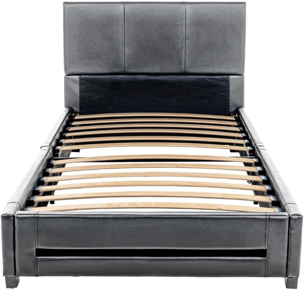 HOME DELUXE LED Bett ASTEROID - 90 x 200 cm Dunkelgrau Bild 1