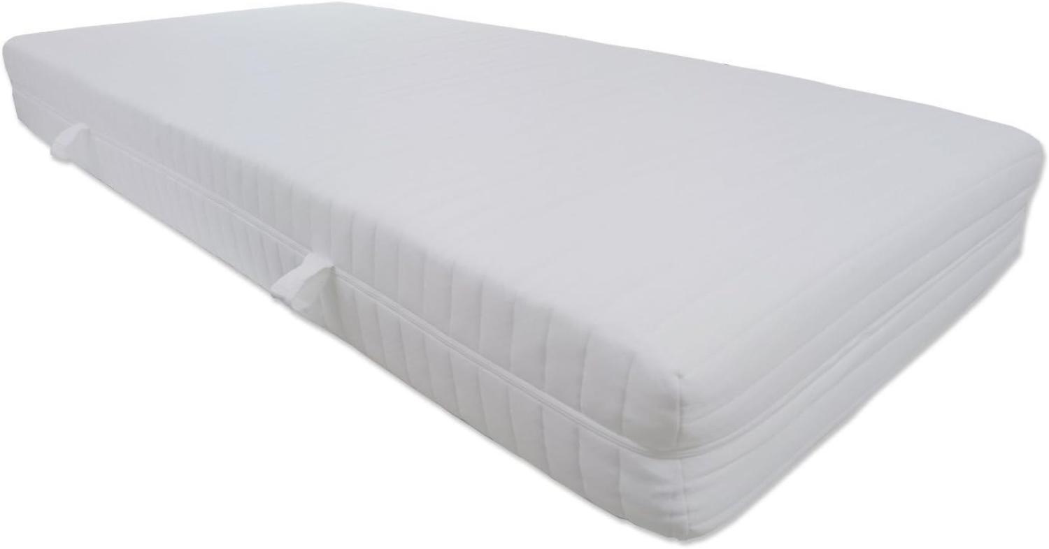 Dibapur® : Q XXL - 9 Zonen Orthopädische Kaltschaummatratze (Q XXL 180x190) x ca. 23,5 cm Kern mit gesteppten Doppeltuchbezug ca. 24,5/25 cm Härtegrad: H3 fest (bis ca. 110 kg) Dibapur® : Q steht für Qualität. Made in Germany Bild 1