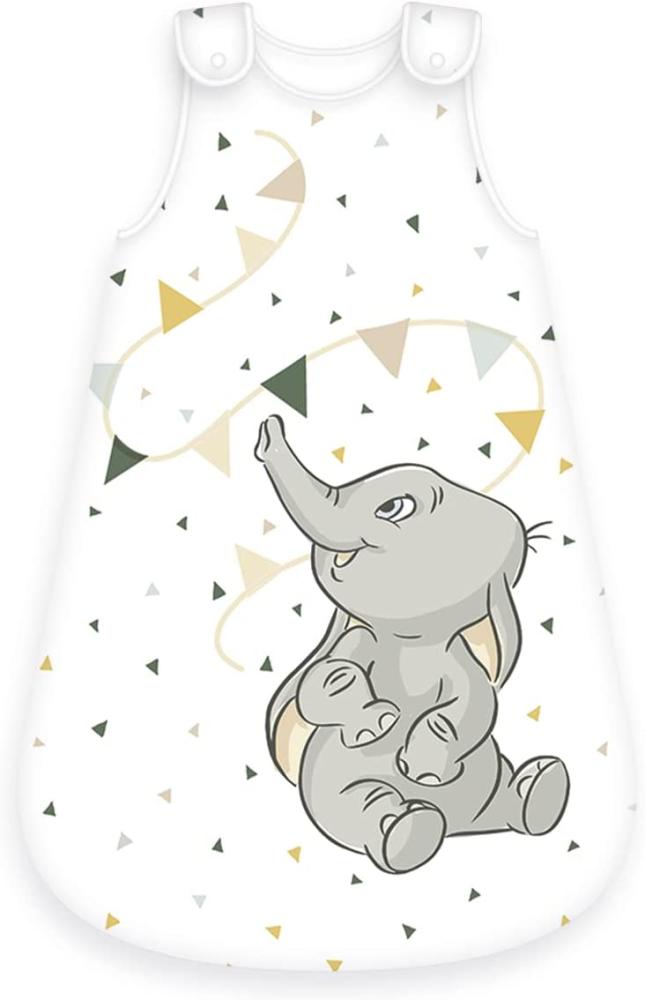 Herding Disney´s Dumbo Baby-Schlafsack, Größe: 90x45 cm, Mit leichtläufigem Rundumreißverschluss, Mit zwei Druckknöpfen, Obermaterial: 100% Baumwolle, Füllung: 100% Polyester Bild 1
