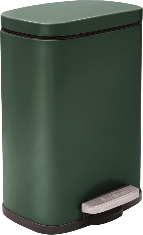 Treteimer Akira - Dunkelgrün matt 5 Liter Bild 1