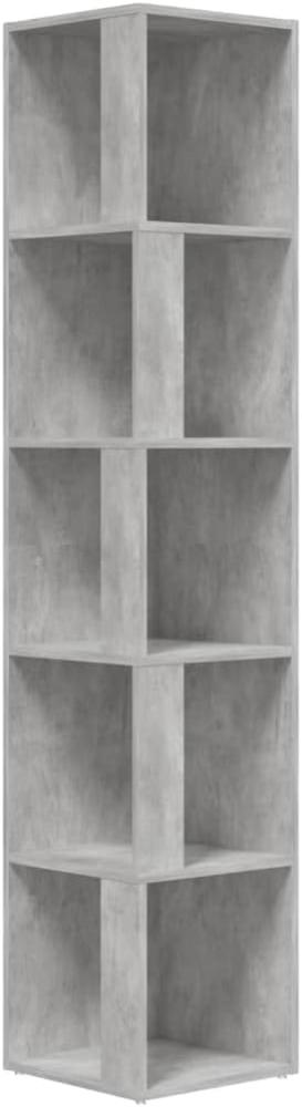 vidaXL Eckregal Betongrau 33x33x164,5 cm Holzwerkstoff 809048 Bild 1