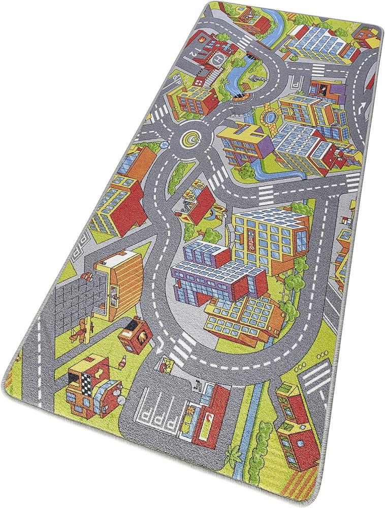 Hanse Home Spielteppich Kinderteppich Smartcity grau 200x300 cm Bild 1