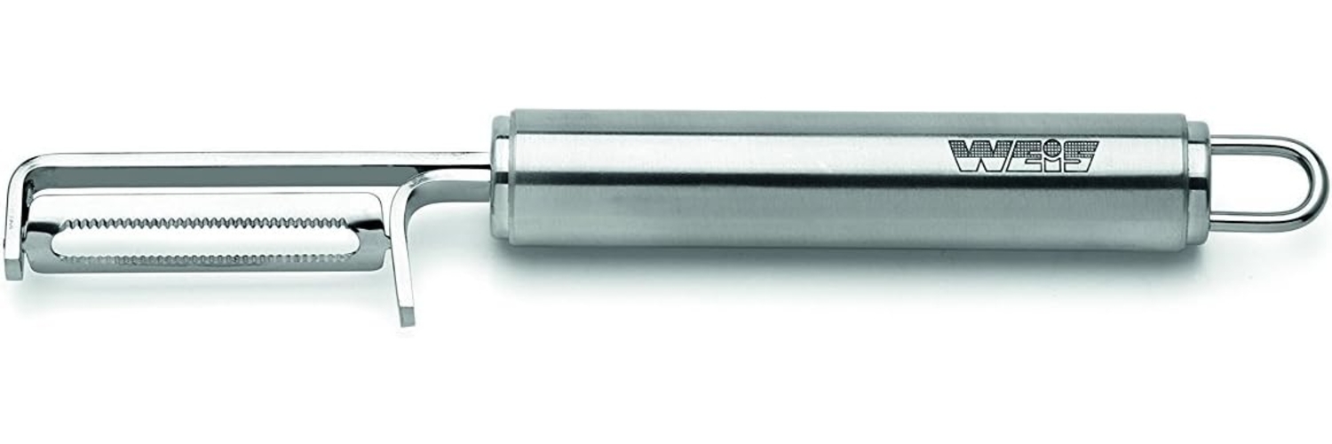 Weis Pendelschäler Gourmet Fein, Edelstahl, Silber, 19x2. 5x2 cm Bild 1