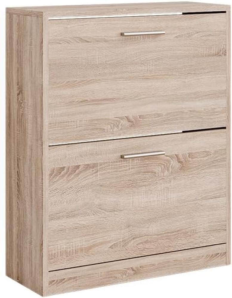 Vicco Schuhschrank Gizmo Eiche 59 x 73 cm 2 Fächer Bild 1