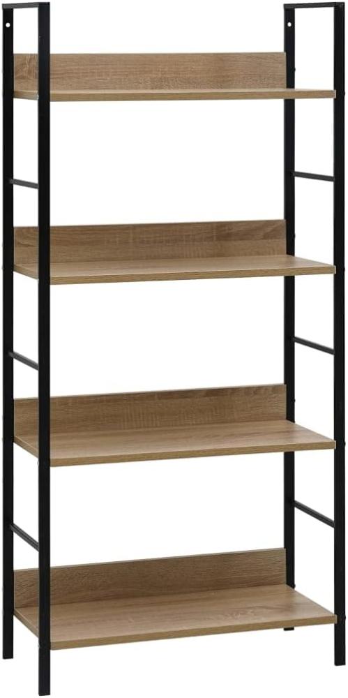 vidaXL Bücherregal 4 Regalböden Eiche 60×27,6×124,5 cm Holzwerkstoff 288223 Bild 1