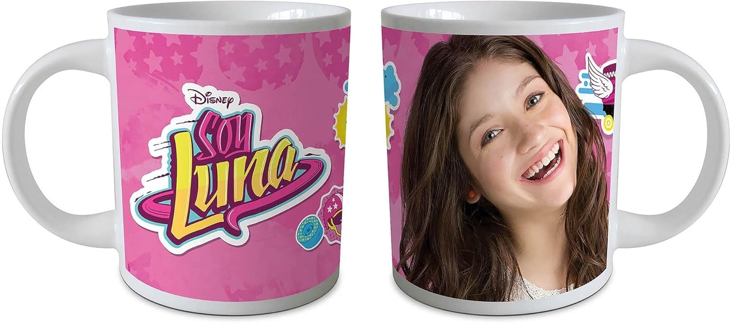 empireposter Soy Luna Laugh Größe (cm), ca. Ø8,5 H9,5 Lizenz Tasse, NEU Beschreibung: Keramik Tasse, weiß, bedruckt, Fassungsvermögen 320 ml, offiziell lizenziert, spülmaschinen und mikrowellenfest Bild 1