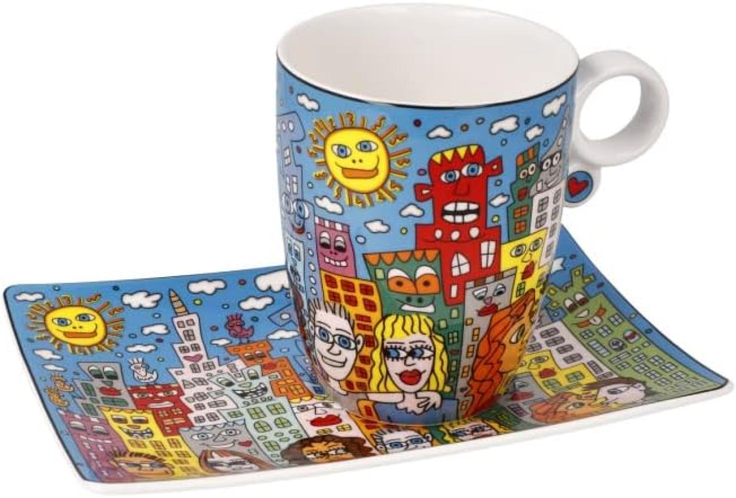 Goebel Künstlertasse James Rizzi - Summer in the City, Fine Bone China, Bunt, 0. 4 L, 26102791 Bild 1