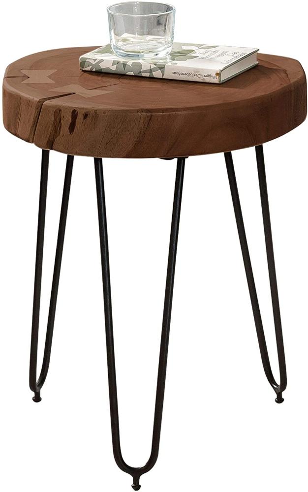 Wohnling Massivholz Sheesham Beistelltisch 30x30 cm Bild 1