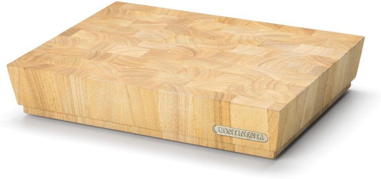 Hackblock Gummibaum-Holz, 40 cm breit von CONTINENTA Bild 1