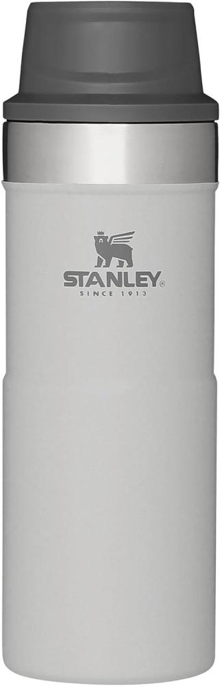 Stanley Trigger Action Thermobecher 0. 35L - Hält 5 Stunden Heiß - Kaffeebecher To Go Auslaufsicher - Thermosflasche für Kaffee, Tee & Wasser - BPA-Frei - Edelstahl - Spülmaschinenfest - Ash Bild 1