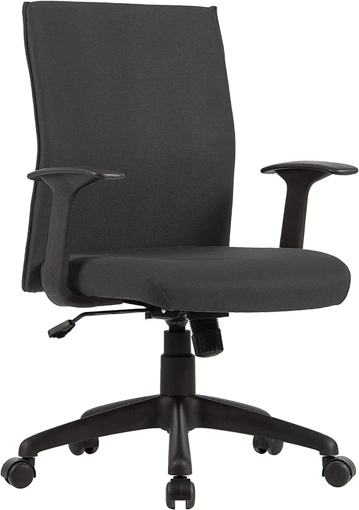 byLIVING Chefsessel ROCKET Chefsessel / Kunststoff schwarz / Bezug Webstoff schwarz / Wippmechanik /Sicherheitsklemmschutz / gebremste Sicherheitsrollen / B 56, H 92,5-100,5,T 61,5 cm Bild 1