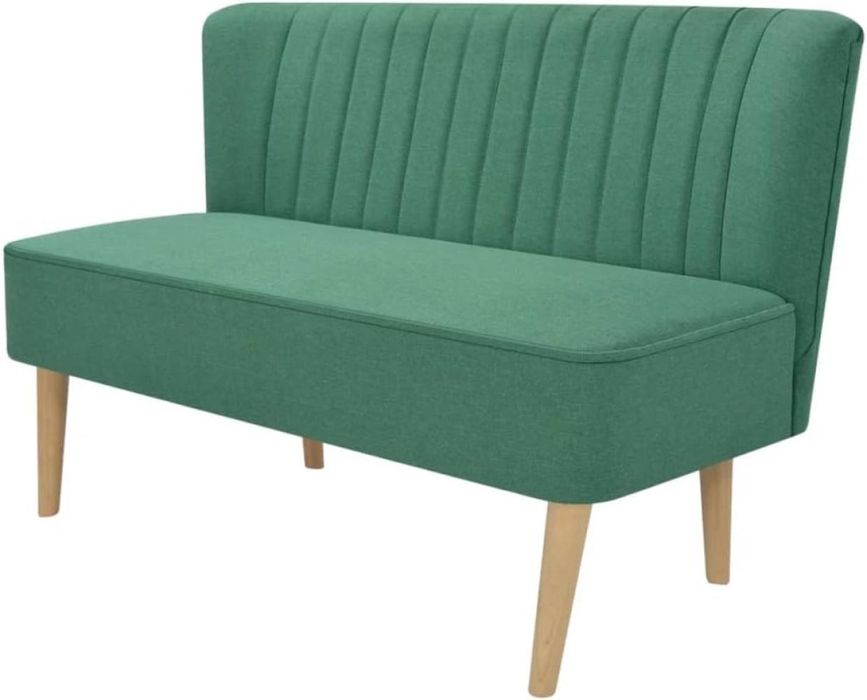 vidaXL Sofa Stoff 117 x 55,5 x 77 cm Grün 244073 Bild 1