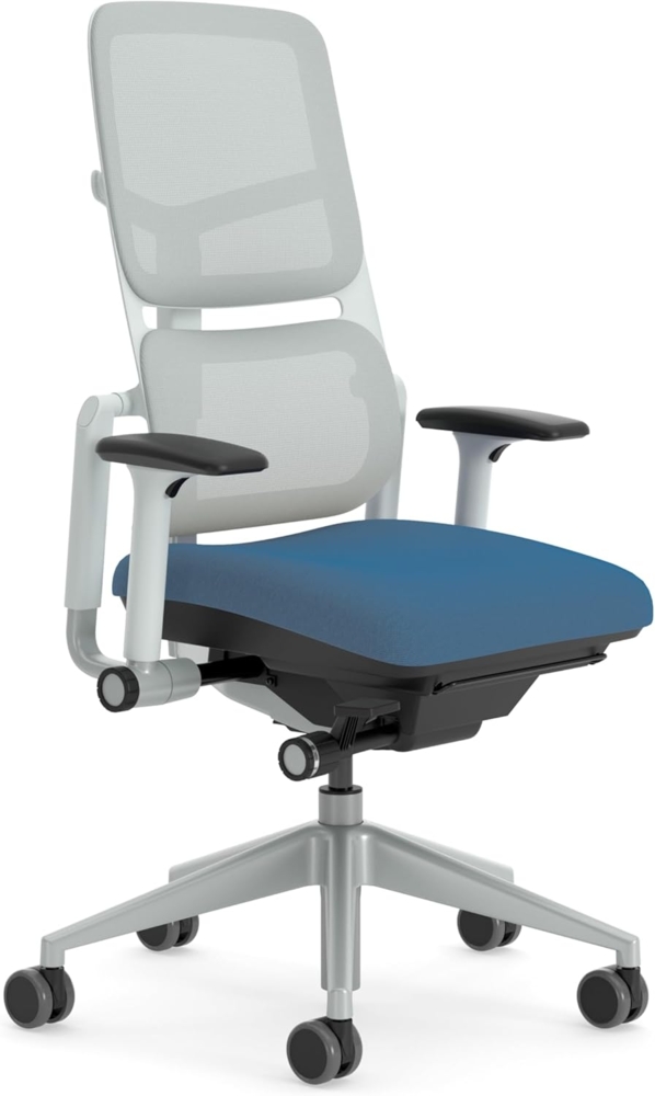 Steelcase Please Air Bürostuhl, Plastic, Kobalt/Möwengrau, One size Bild 1
