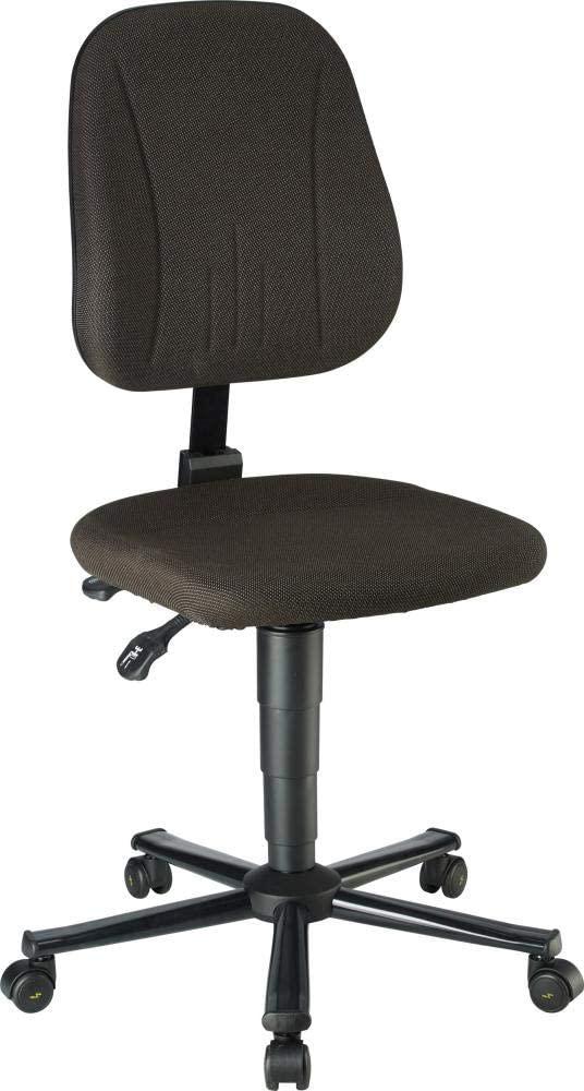 Stuhl ESD Unitec 2 Stoff schwarz, Rollen Bild 1