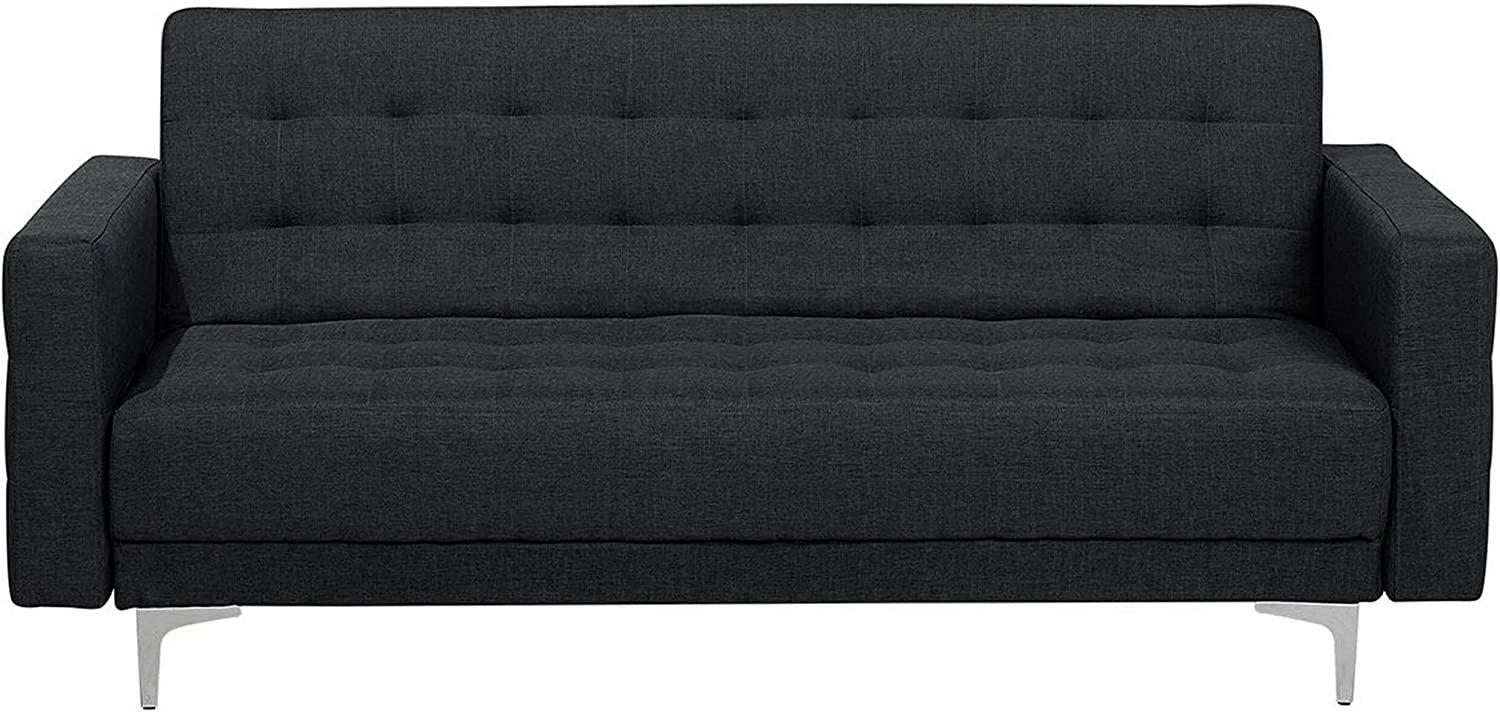 Schlafsofa 3-Sitzer Polsterbezug graphitgrau ABERDEEN Bild 1