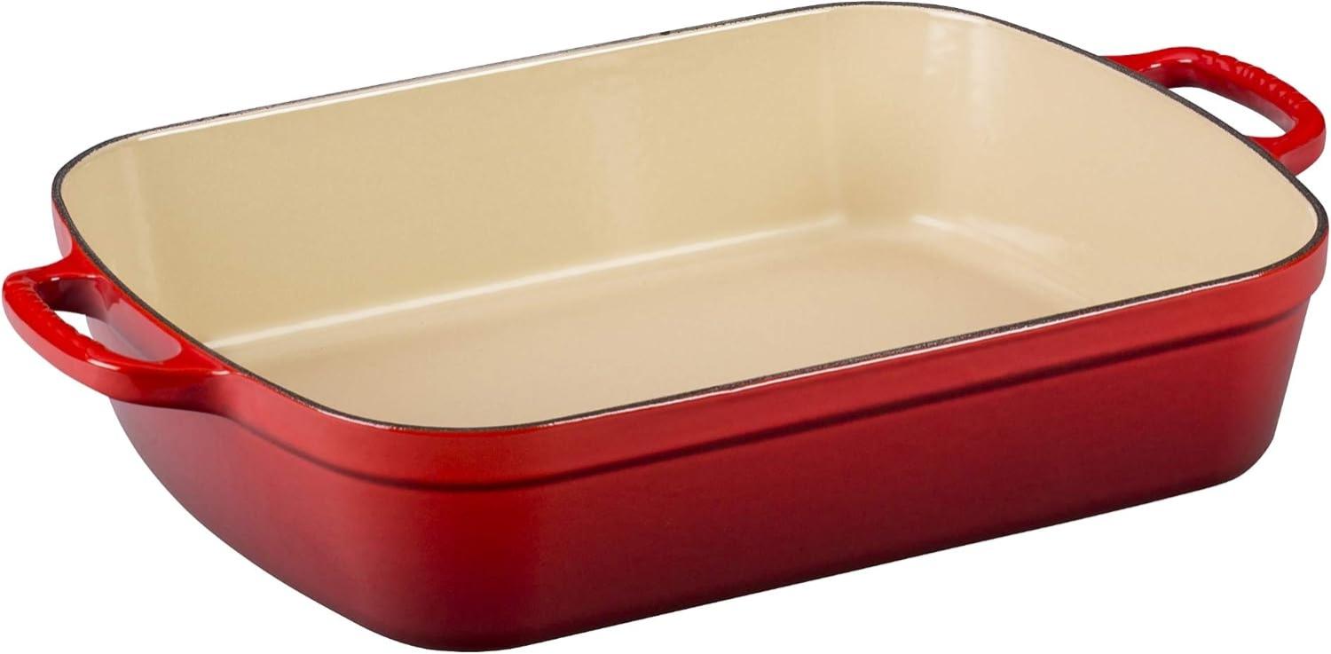 Le Creuset Signature Bratreine 37x29 cm Kirschrot - Rot - 33 bis 40 cm Bild 1