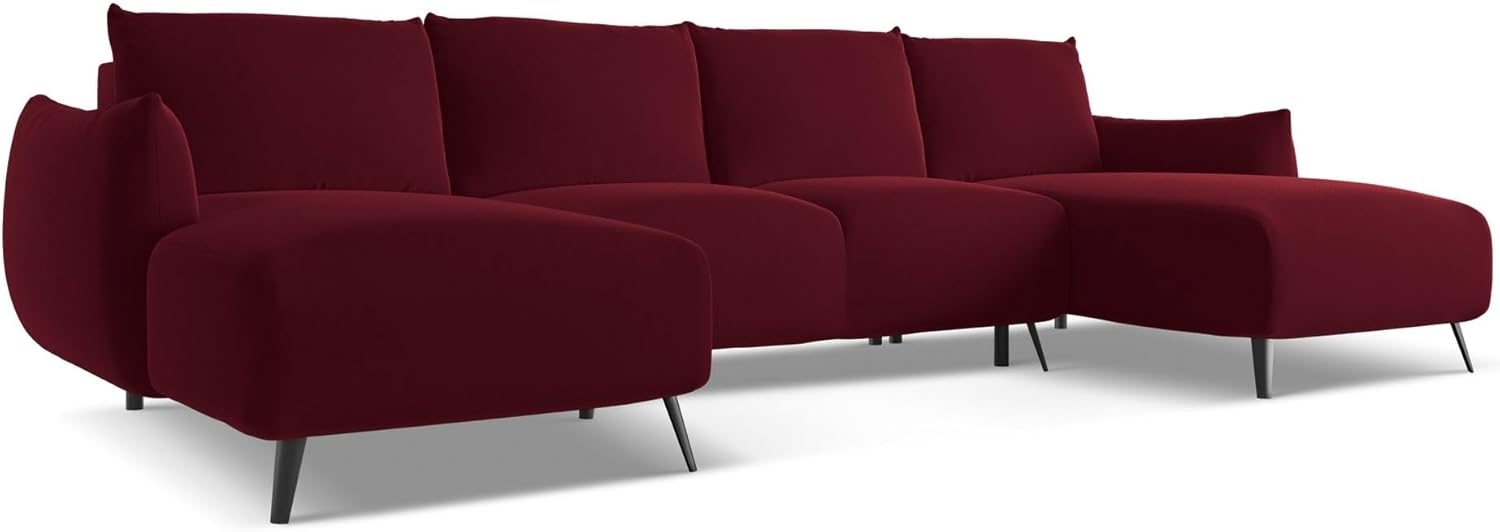 Wohnlandschaft mit Schlaffunktion Malie in Samtstoff Bild 1