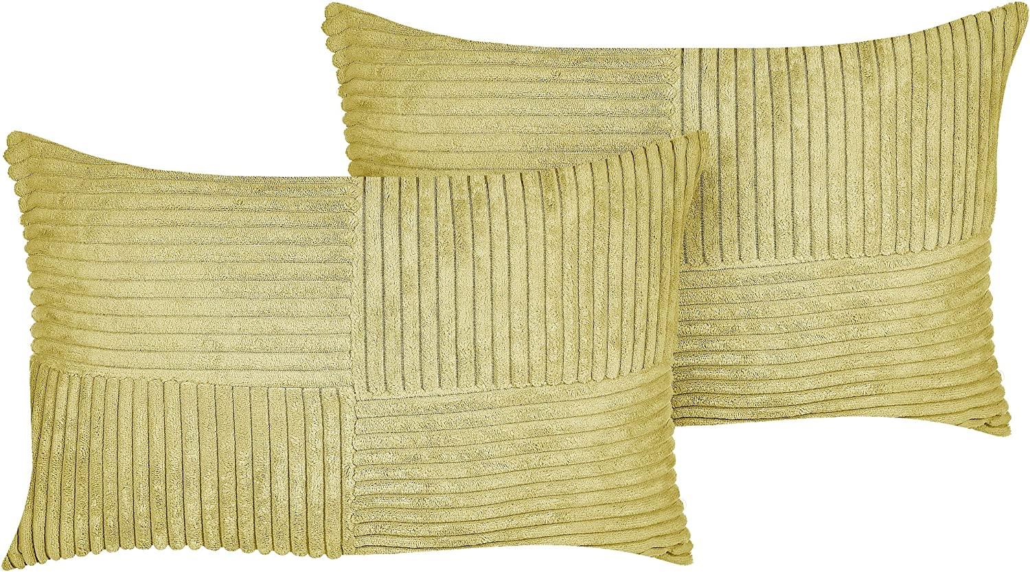 Kissen 2er Set MILLET, Olivgrün, 47 x 27 cm Bild 1