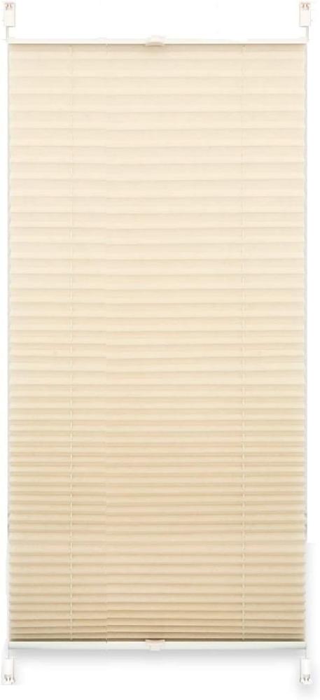 Marke Plissee 80 x 220 cm beige crash Bild 1