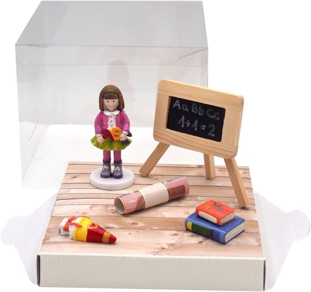 ZauberDeko Geschenkbox Geldgeschenk Geschenk Schulanfang Schule Einschulung Mädchen Schultüte Bild 1