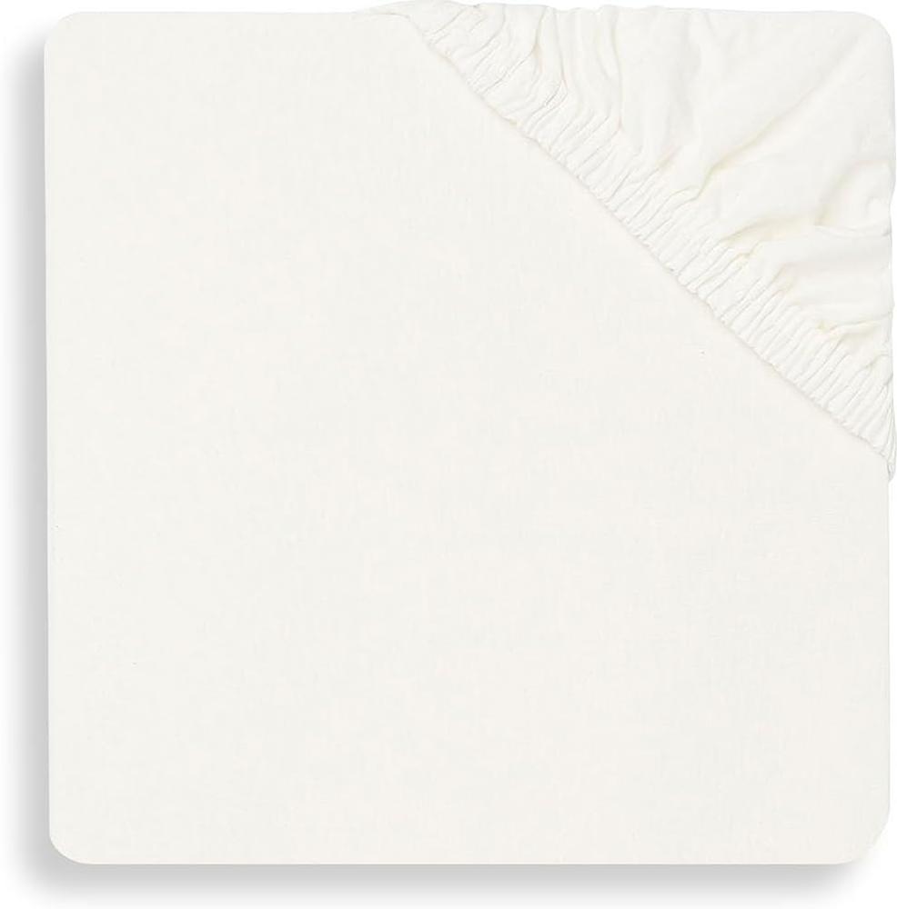 Jollein Jersey Spannbettlaken Ivory 75x95 cm Weiß off white Bild 1