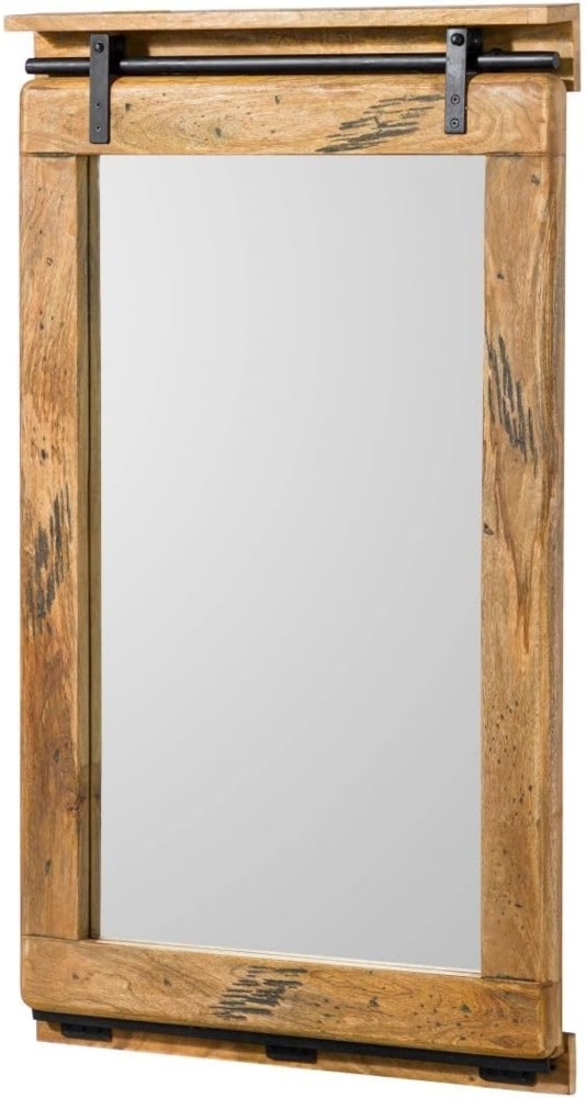 Massivmoebel24 Spiegel (1-St, Spiegel Mango 65x6x110 natur lackiert RAILWAY #183) Bild 1