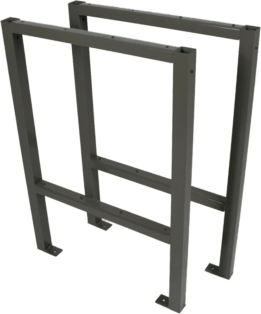 TRUTZHOLM Werkbank Werktisch Untergestell Stahlgestell Paar Traglast bis 200 kg Paar, (Set), Stabile Konstruktion aus Vierkantrohr Bild 1