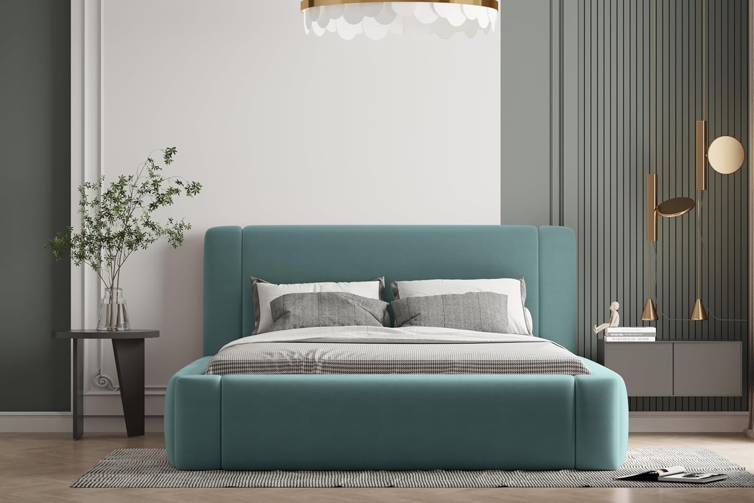 Polsterbett OLAF 160x200 mit Matratze, Bettkasten und Lattenrost. Farbe: VELUTTO 13 Bild 1