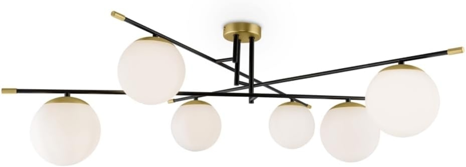 Maytoni Deckenleuchte Nostalgia 6-flammig gold weiß Bild 1