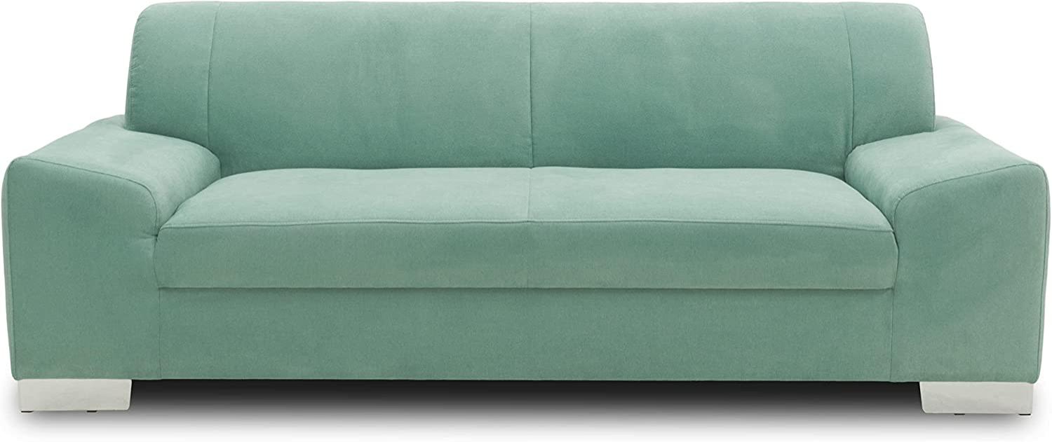 DOMO Collection Sofa Alisson, 3er Couch, 3-Sitzer, 3er Garnitur, 199x83x75 cm, Polstergarnitur in grün Bild 1