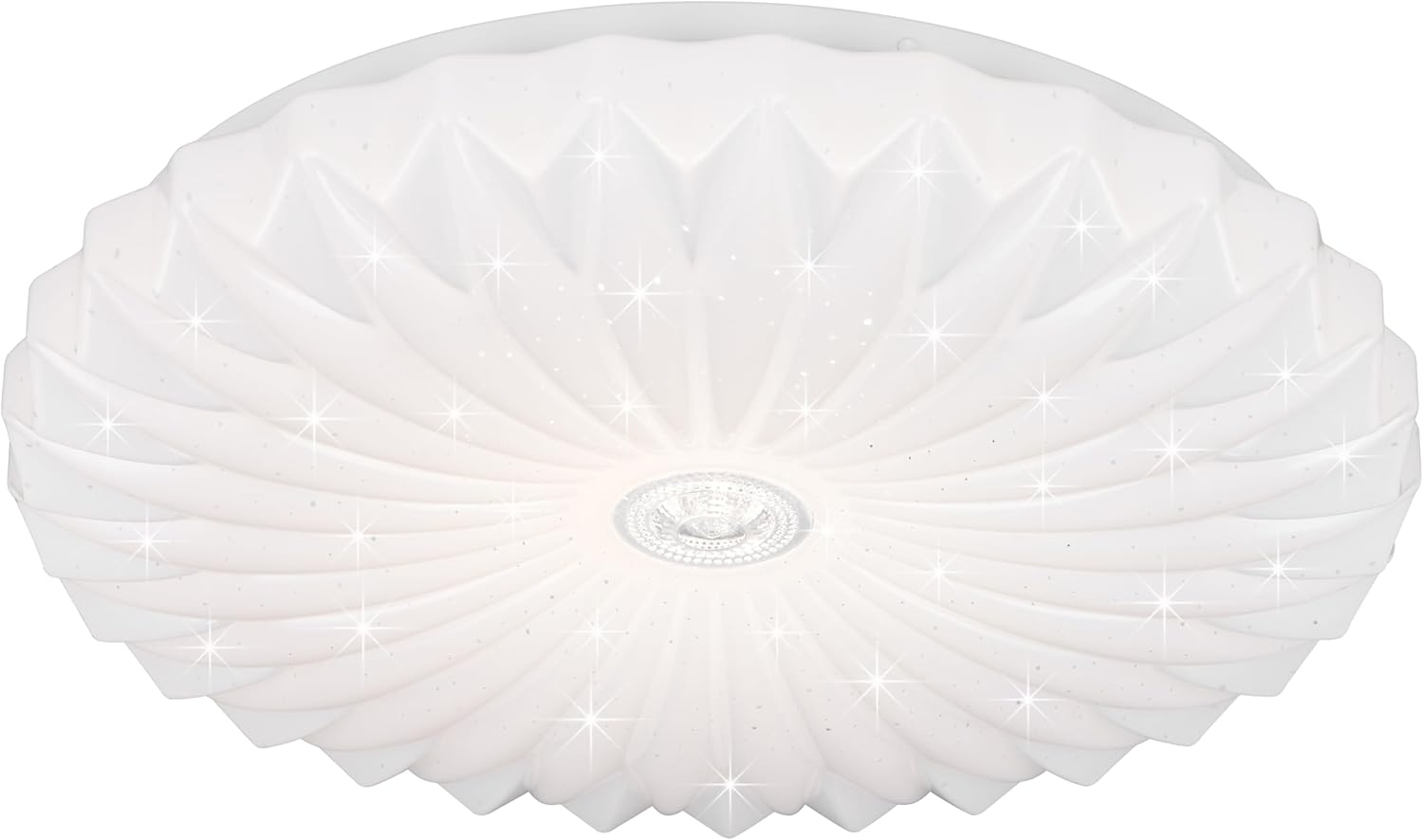 LED Deckenleuchte ATARIS flach mit Fernbedienung Weiß, Ø 38cm Bild 1